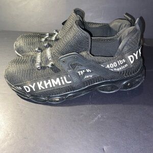 Dykhmily Size 7.5 Mens Women’s 9 Black Safety Steel Toe Slip Resistant Work Shoe